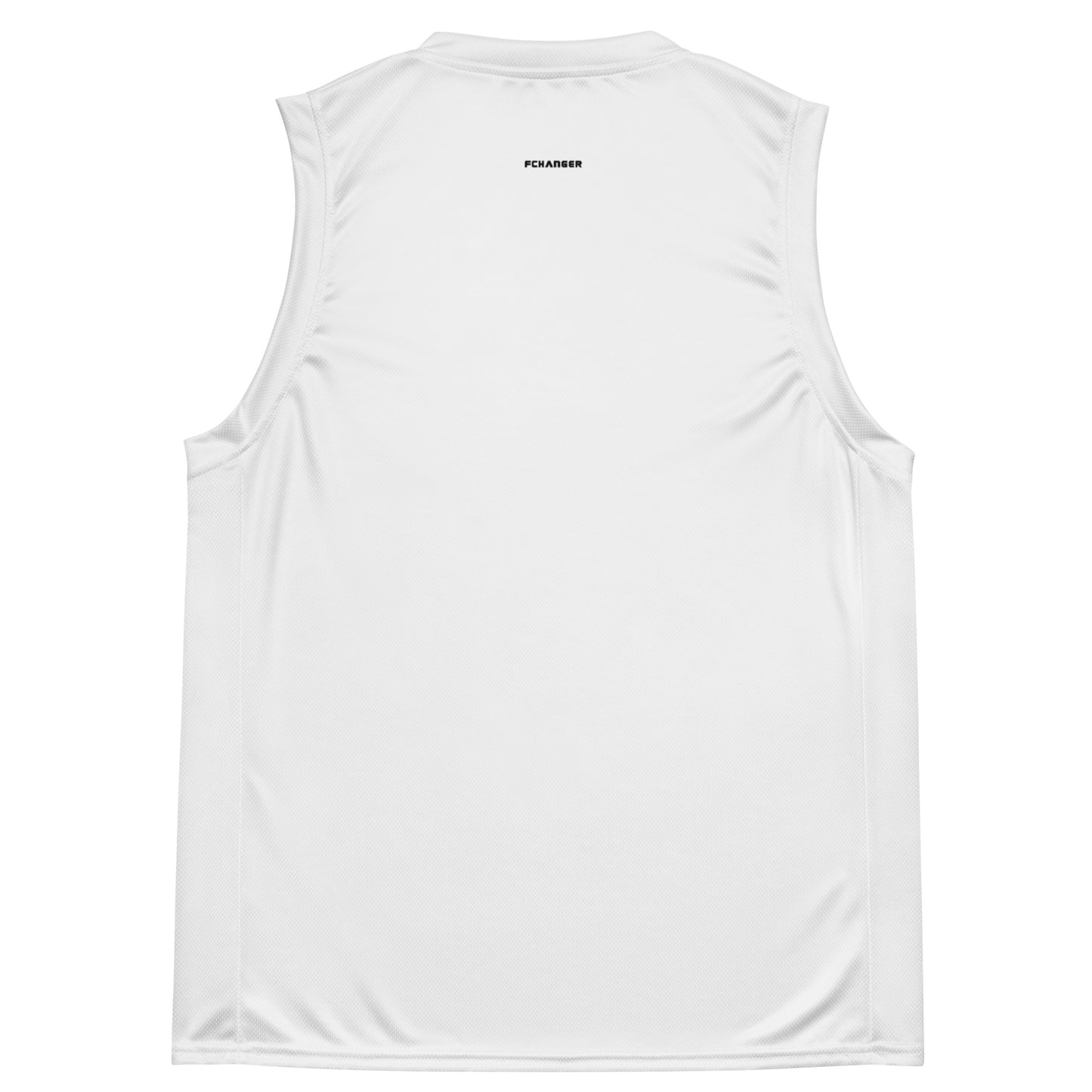 Basketball Jersey - FCHANGER SMALL LOGO, White (by FChanger Style)