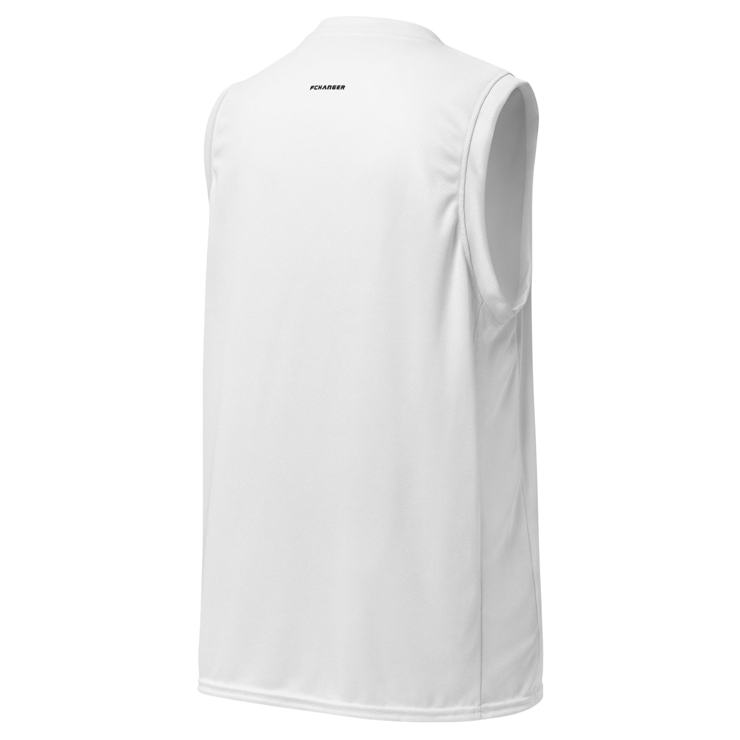 Basketball Jersey - FCHANGER SMALL LOGO, White (by FChanger Style)