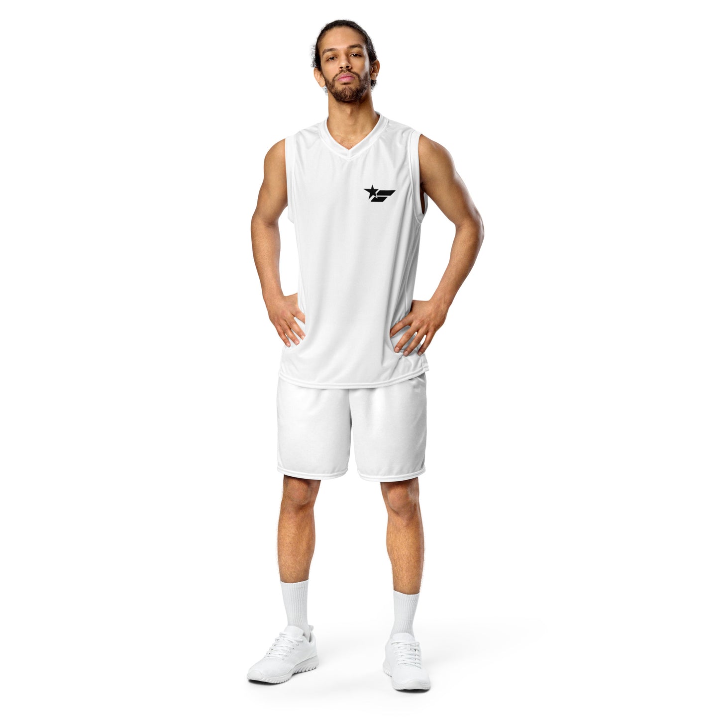 Basketball Jersey - FCHANGER SMALL LOGO, White (by FChanger Style)