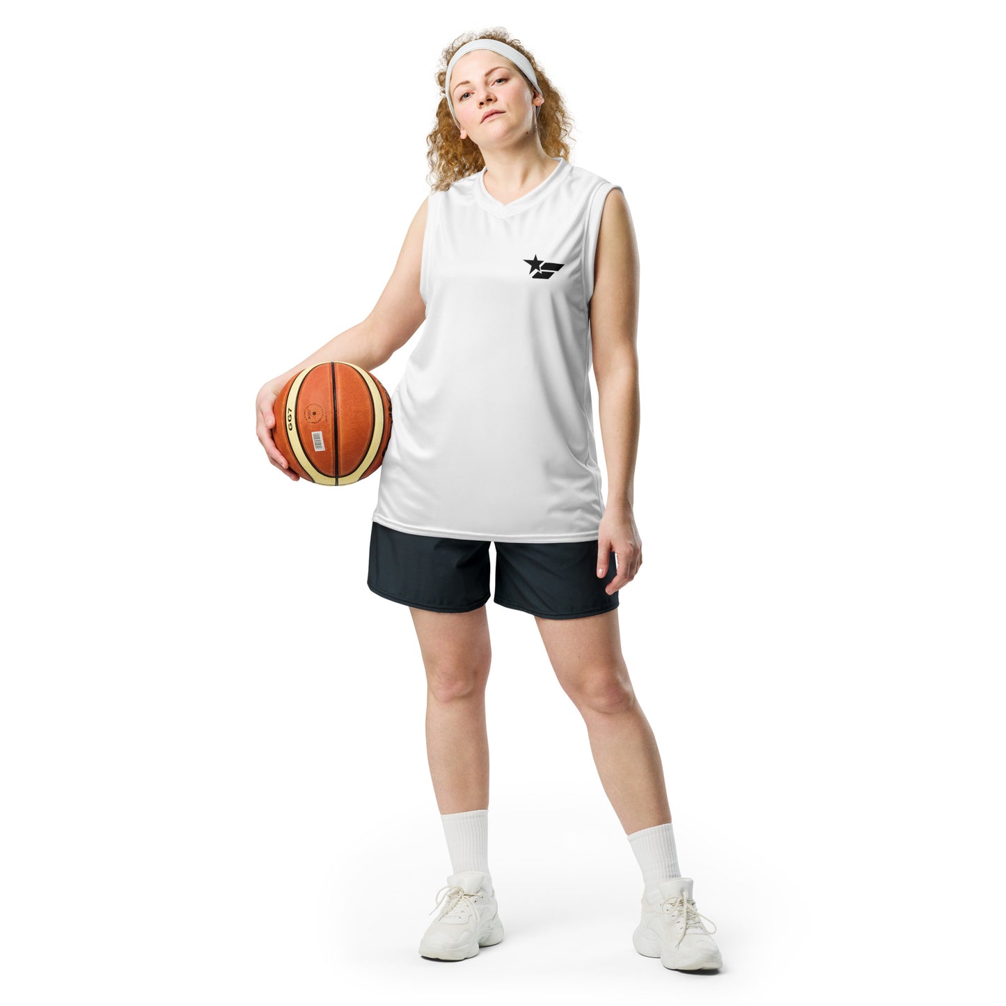 Basketball Jersey - FCHANGER SMALL LOGO, White (by FChanger Style)