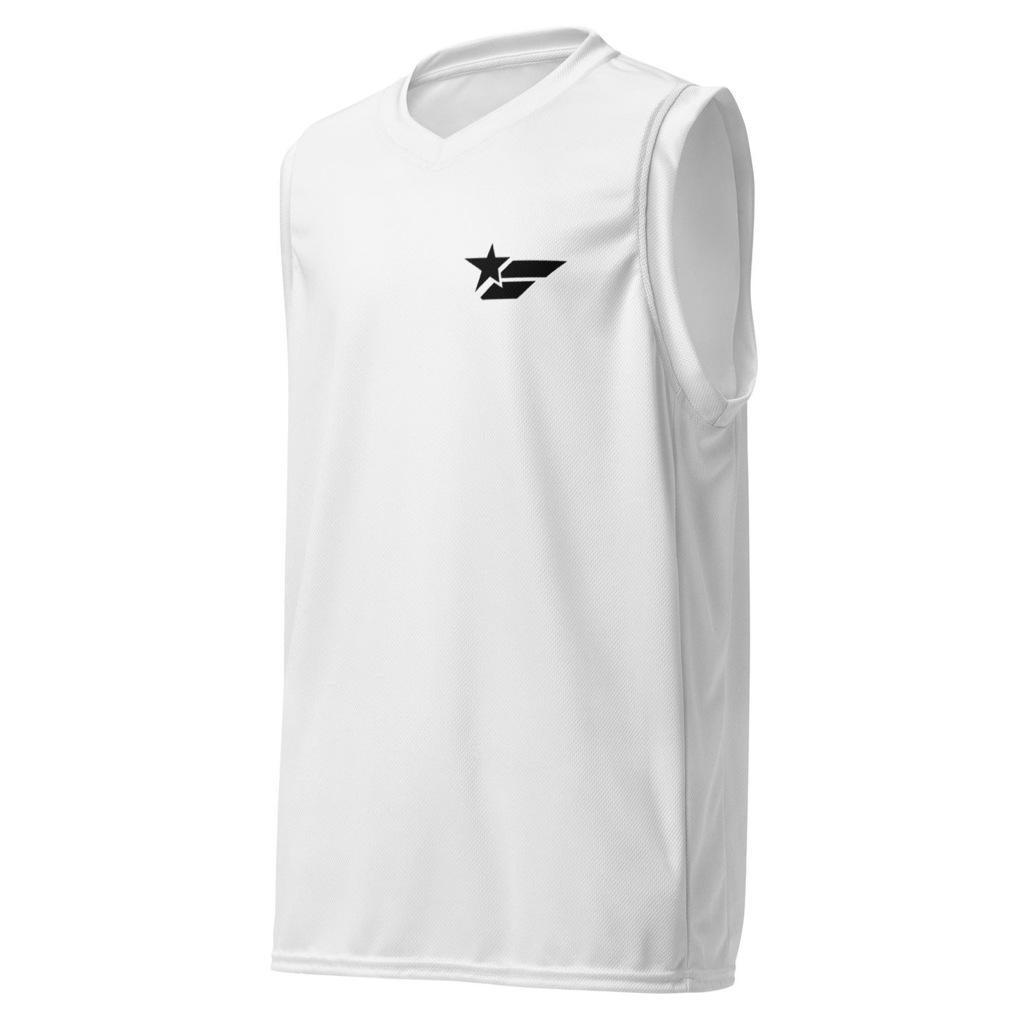 Basketball Jersey - FCHANGER SMALL LOGO, White (by FChanger Style)