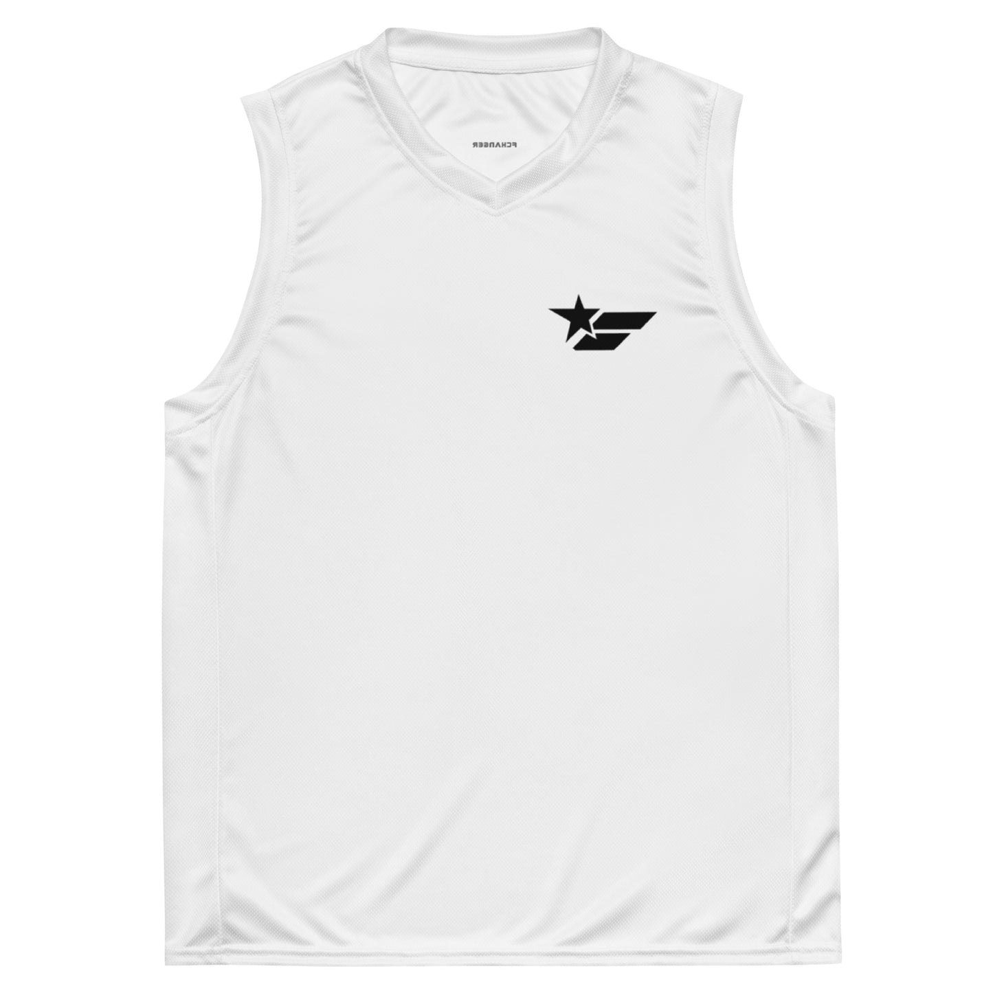 Basketball Jersey - FCHANGER SMALL LOGO, White (by FChanger Style)