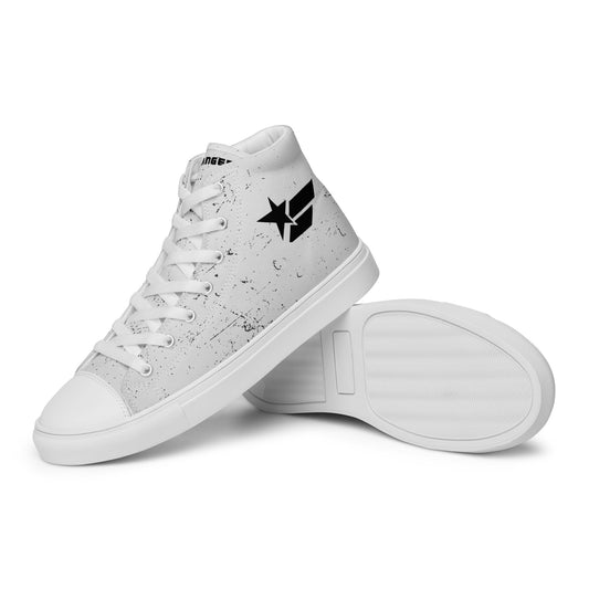 High Top Canvas Shoes - White Dust (by FChanger Style)