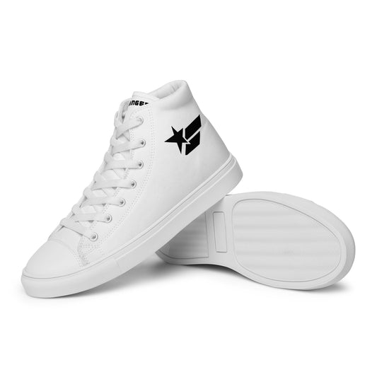 High Top Canvas Shoes - White (by FChanger Style)