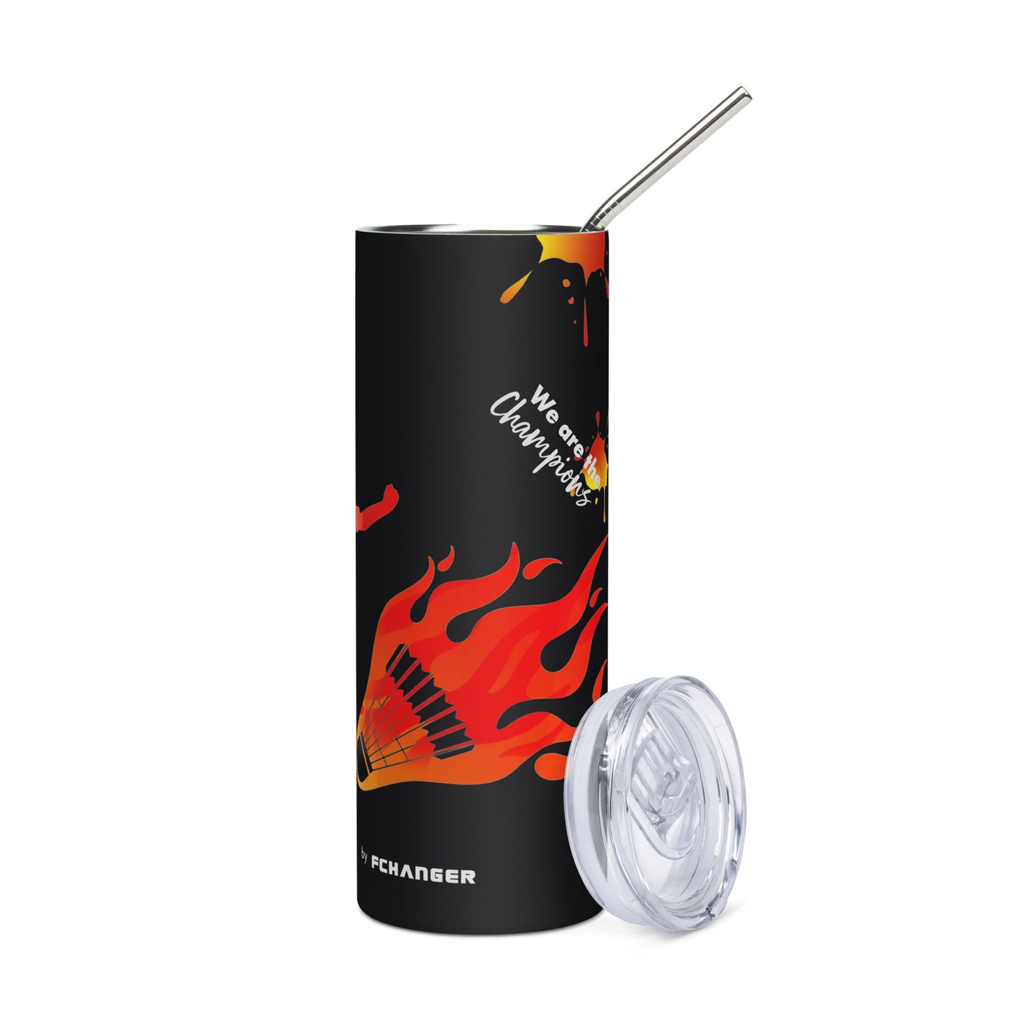 Champions002 - Badminton (Stainless steel tumbler) by FCHANGER