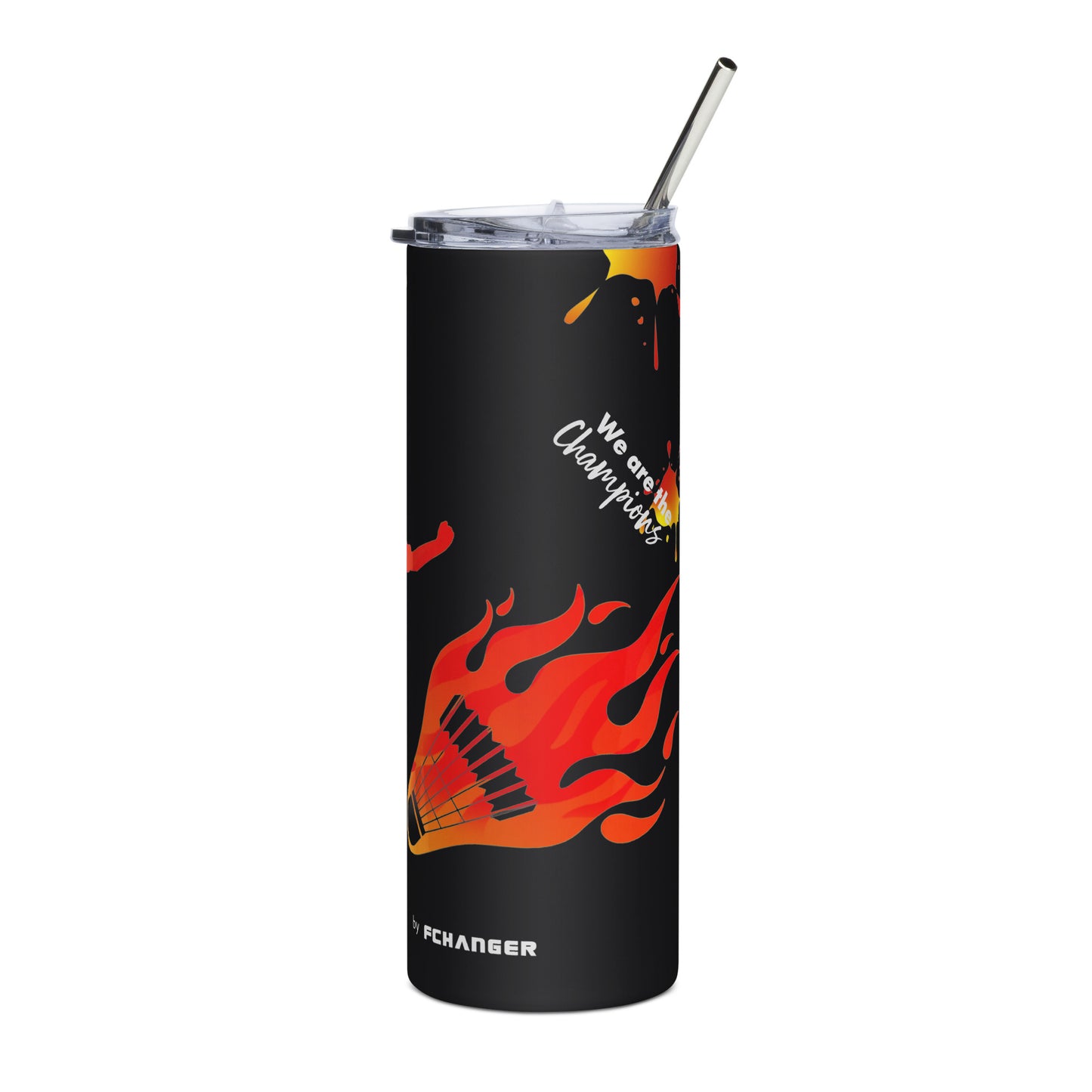 Champions002 - Badminton (Stainless steel tumbler) by FCHANGER