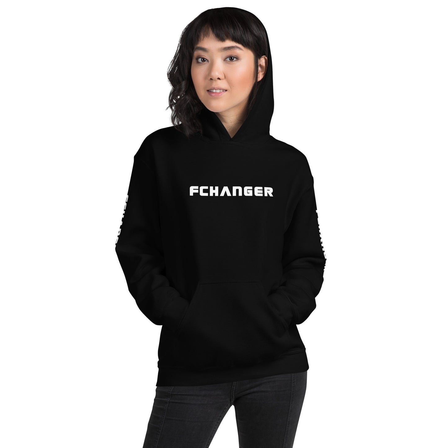 Women's Heavy Blend Hoodie - FCHANGER TEXT (by FChanger Style)