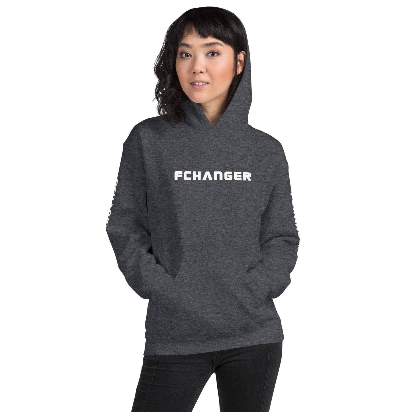 Women's Heavy Blend Hoodie - FCHANGER TEXT (by FChanger Style)