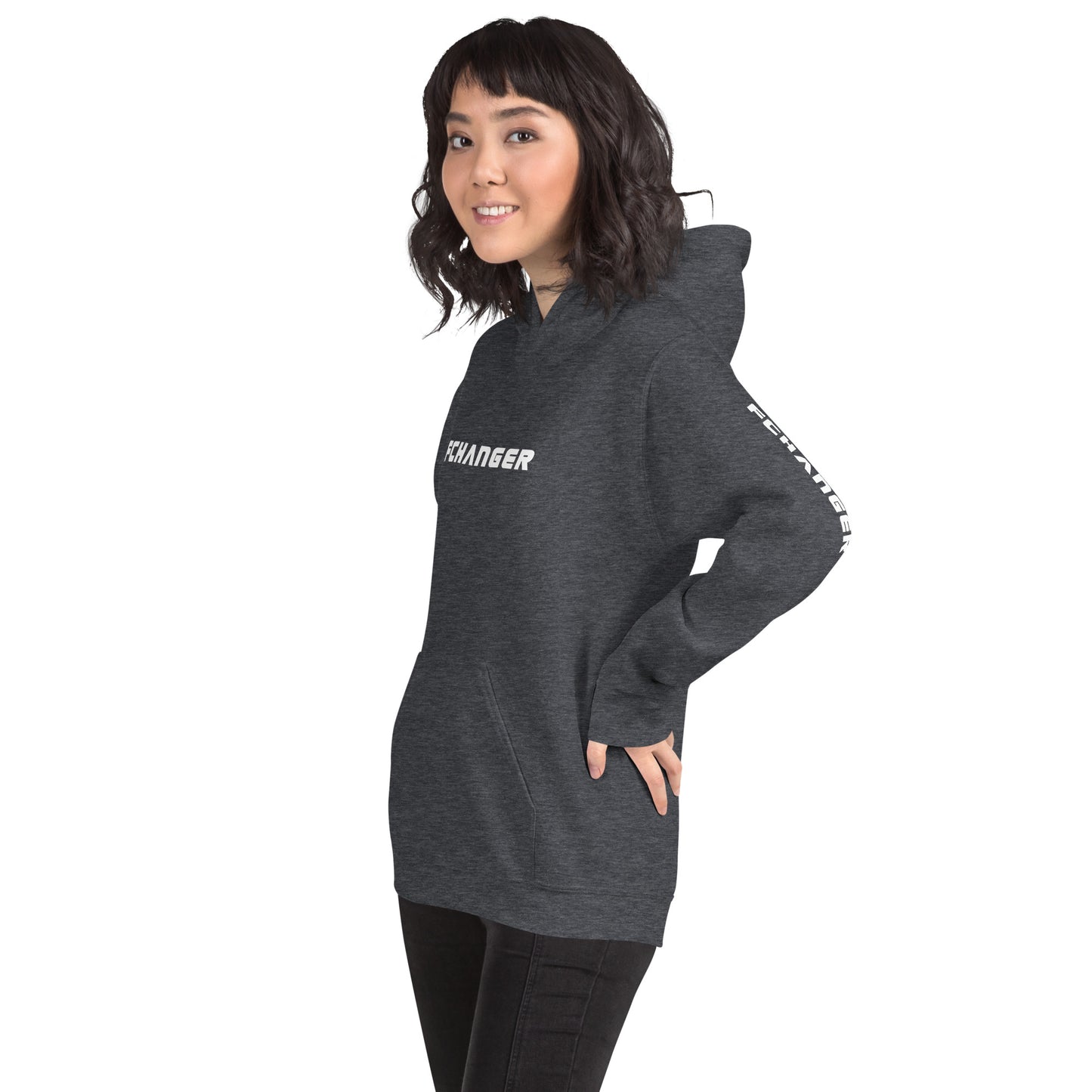 Women's Heavy Blend Hoodie - FCHANGER TEXT (by FChanger Style)