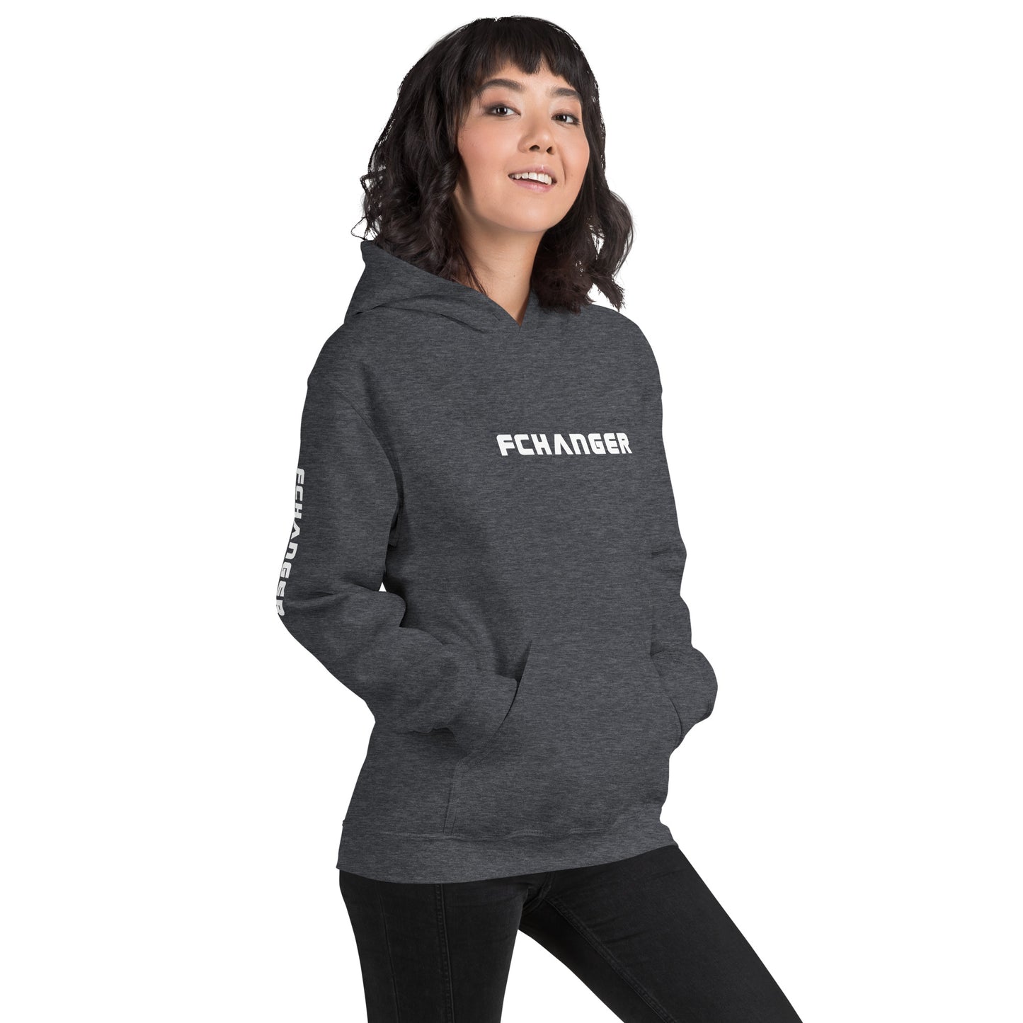 Women's Heavy Blend Hoodie - FCHANGER TEXT (by FChanger Style)